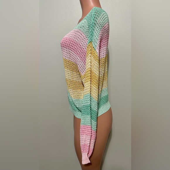 Dressed up Striped Multicolor Women's Sweater*****Size: Small - Picture 2 of 3